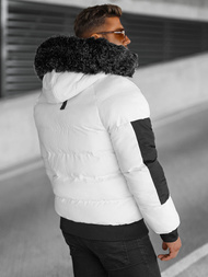 Balta vyriška žieminė striukė OZONEE O/M798Z