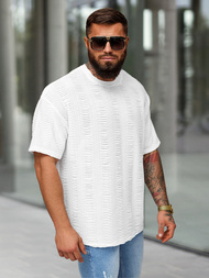 Balti vyriški marškinėliai OZONEE O/B1149