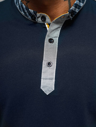 Granatinė vyriški polo marškinėliai OZONEE O/DA803