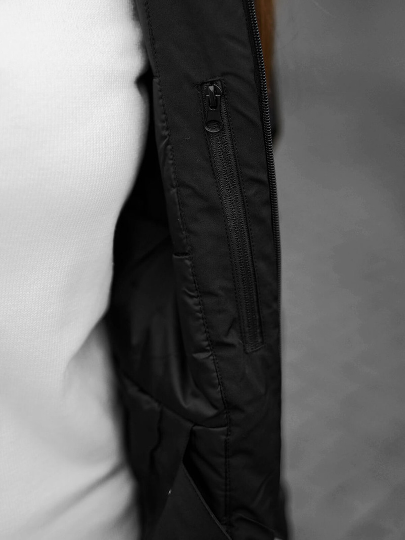 Juoda moteriška žieminė striukė OZONEE JS/HH012/1 Z