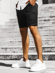 Juodi vyriški chino šortai OZONEE DJ/1001