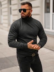 Grafitinis vyriškas megztinis OZONEE O/GM303