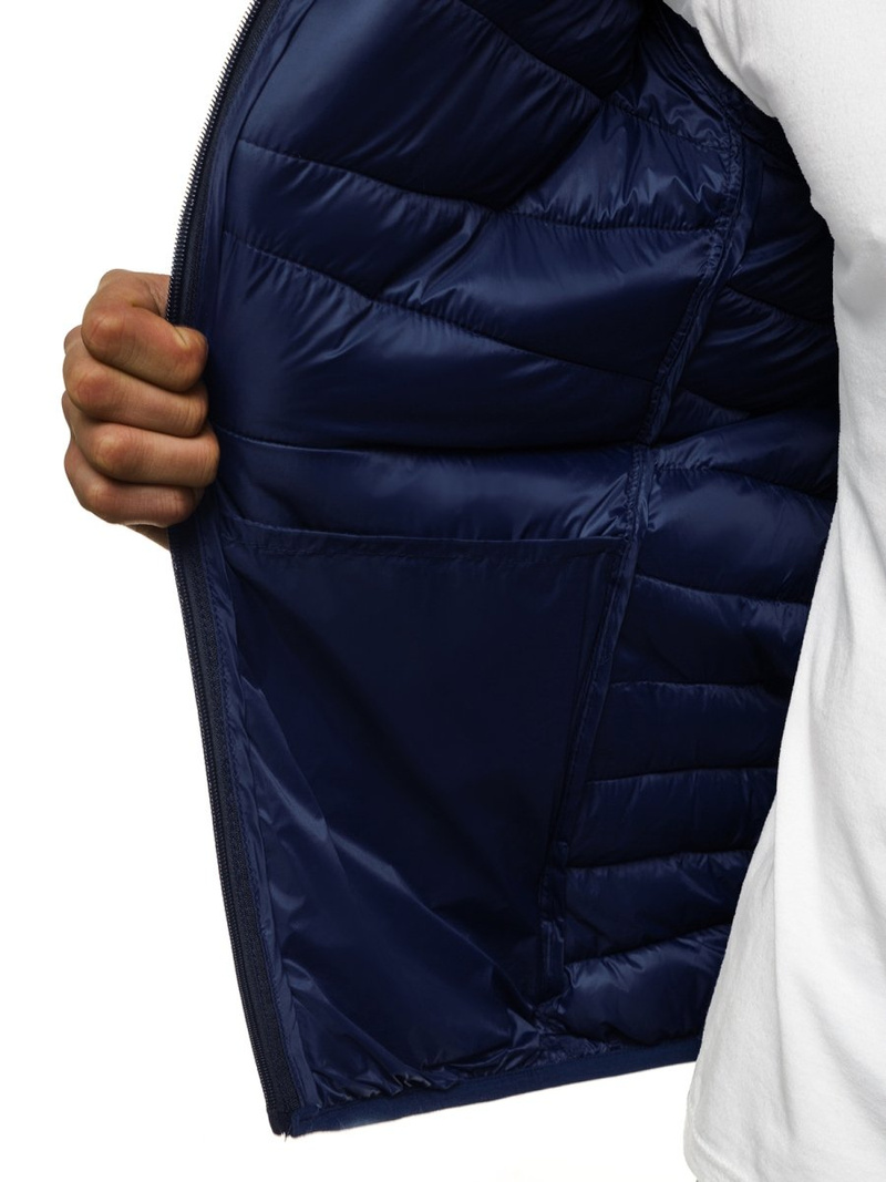 Pereinamojo laikotarpio tamsiai mėlyna vyriška striukė OZONEE JB/JP1139