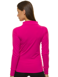 Tamsiai rožinė moteriška džemperis OZONEE JS/HD151/19