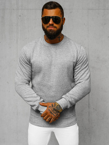 Pilkas vyriškas džemperis OZONEE JS/2001-10Z