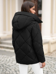 Juoda moteriška striukė OZONEE JS/5M3175/392Z