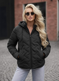 Juoda moteriška striukė OZONEE JS/16M9300/392Z