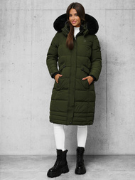 Rusvai žalsva moteriška striukė OZONEE O/W377