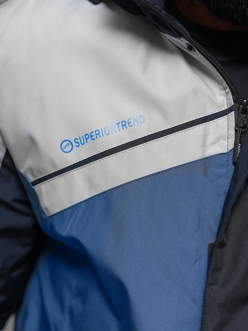 Mėlyna-granatinė vyriška striukė OZONEE JS/M35/117