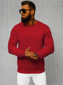 Tamsiai-raudonas vyriškas džemperis JS/2001-10Z