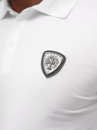 Balta vyriški polo marškinėliai OZONEE NB/MT3121