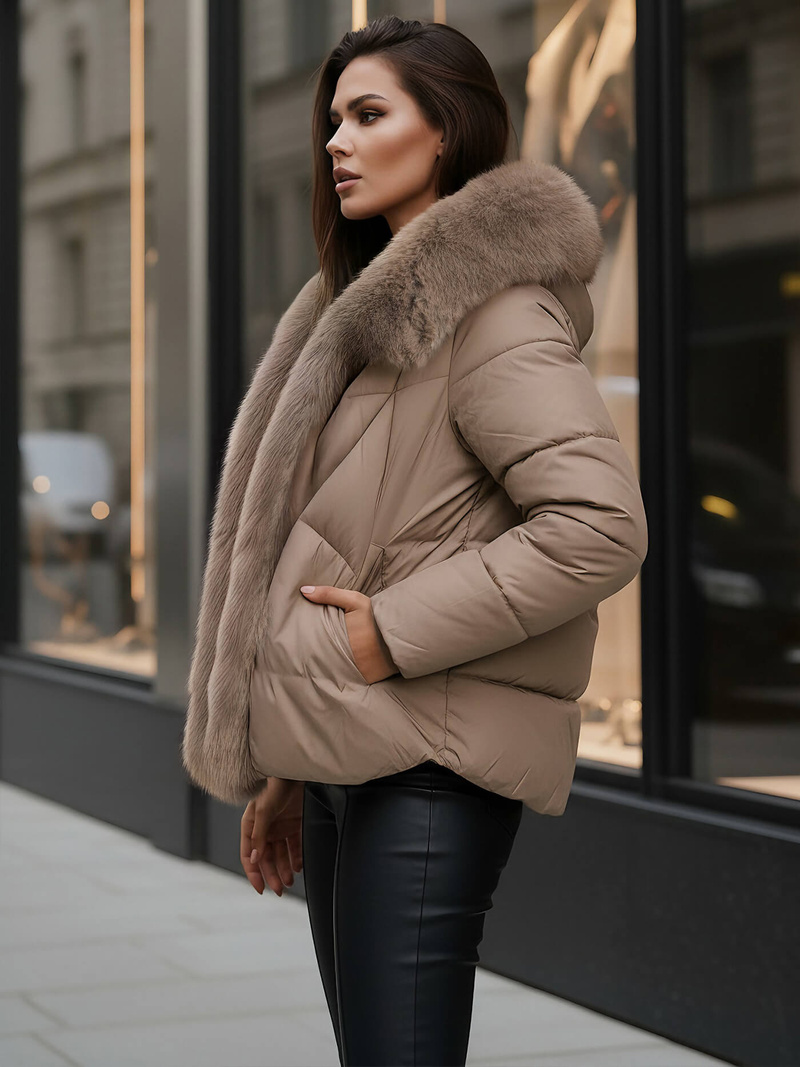 Tamiai-smėlinis moteriška striukė OZONEE O/16M9179/84