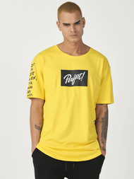 Geltoni vyriški marškinėliai OZONEE MR/21550