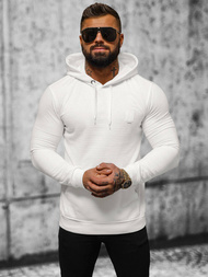 Ecru vyriškas džemperis su gobtuvu OZONEE O/TB2272