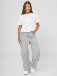 Balti moteriški marškinėliai OZONEE JS/R61658