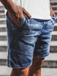 Mėlyni Vyriški džinso šortai OZONEE JS/KK116