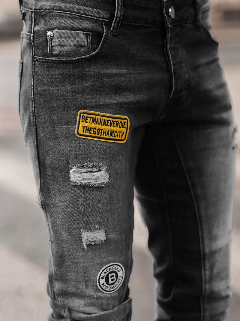 Juoda vyriški džinsai OZONEE NB/MP0047NZ