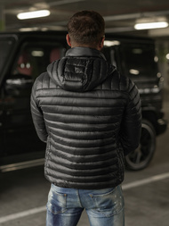 Juodi vyriška striukė OZONEE JS/16M9336/392BZ