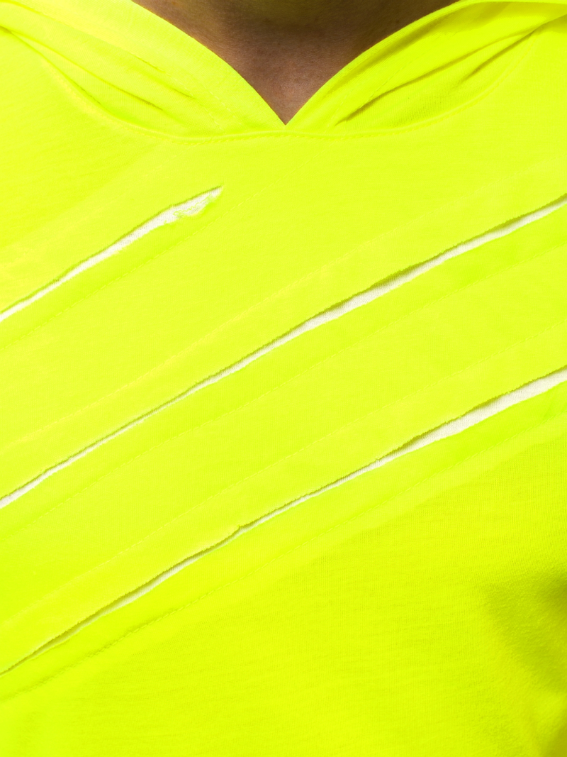 Geltonai-Neoninė vyriški marškinėliai OZONEE A/1185XZ