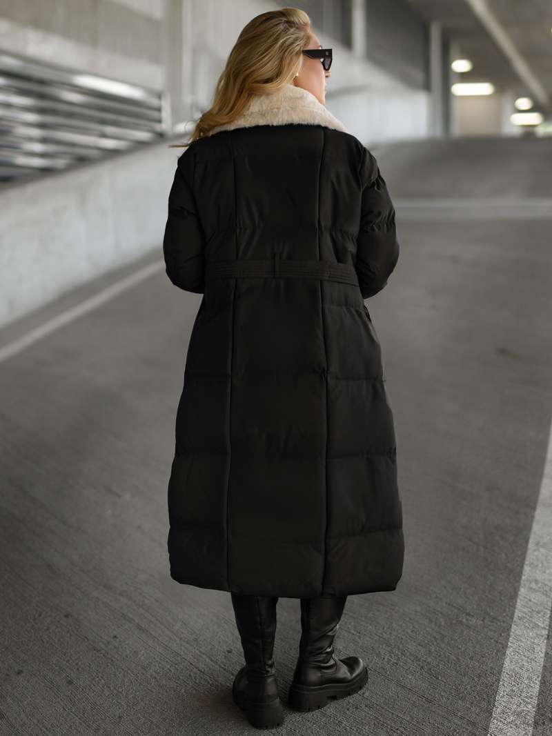 Juodai-baltas moteriška striukė OZONEE JS/16M9168/392B