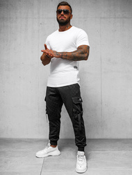 Juoda vyriškos sportinės kelnės OZONEE O/PS6021