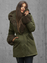 Žalia moteriška žieminė striukė OZONEE JS/16M9062/136