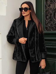 Juoda moteriška striukė OZONEE JS/11Z8075Z