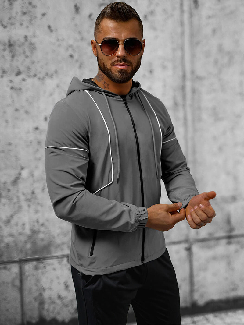 Pilka vyriška striukė OZONEE JS/M10300