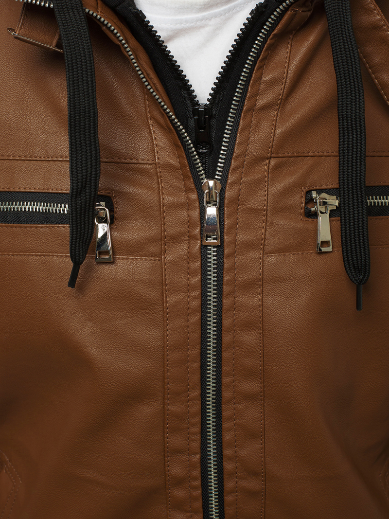 Camel vyriška odinė striukė OZONEE JB/JP1171Z