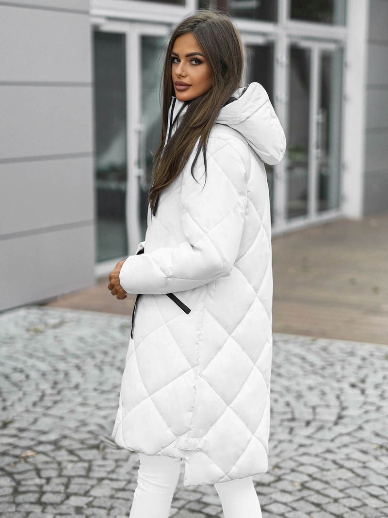 Baltas moteriška striukė OZONEE JS/5M3168/281Z