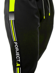 Juodi-Žalios vyriškos sportinės kelnės OZONEE JS/AM120