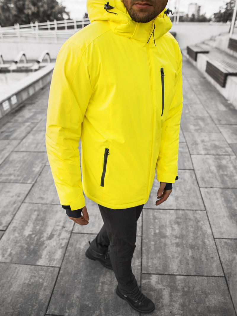 Geltona vyriška striukė OZONEE JS/HH011/26Z