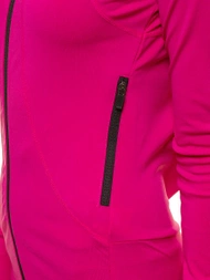 Tamsiai rožinė moteriška džemperis OZONEE JS/HD150/19