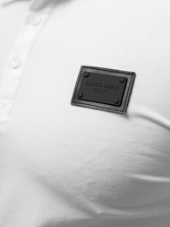 Balta vyriški polo marškinėliai OZONEE NB/MT3018Z