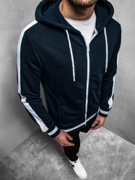 Granatinis vyriškas džemperis su gobtuvu OZONEE A/1009Z