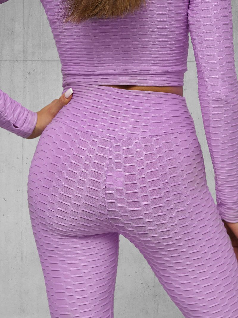 Šviesiai-violetinis moteriškas sportinis dviejų dalių kostiumas OZONEE O/22060Z