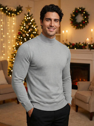 Pilkas vyriškas megztinis OZONEE V/V24503Z