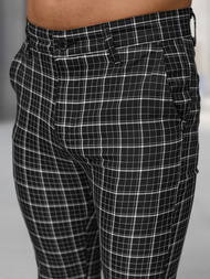 Juodos vyriškos chino kelnės OZONEE DJ/5515Z