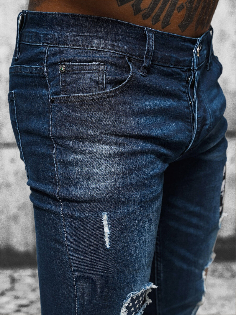 Tamsiai-mėlyni vyriški džinsai OZONEE NB/MP0015BS