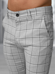 Pilkos vyriškos chino kelnės OZONEE DJ/5522Z