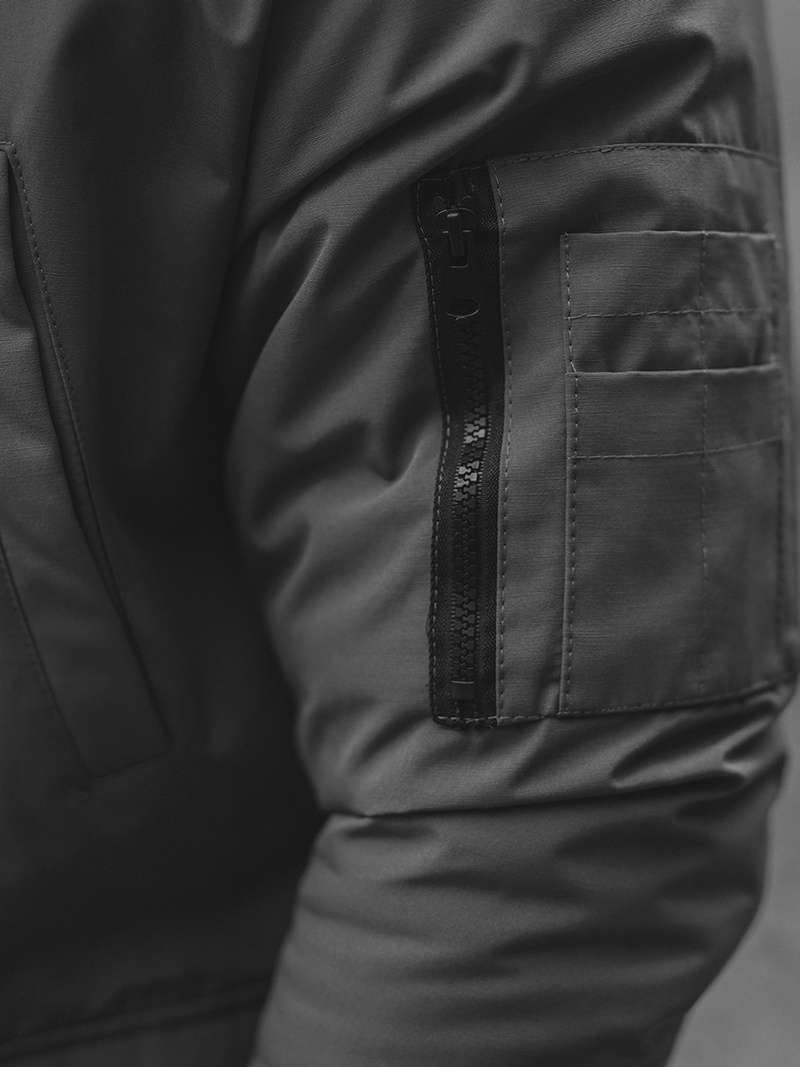 Pilka vyriška žieminė striukė OZONEE JS/M2019/105