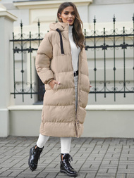 Smėlinis moteriška striukė OZONEE JS/5M3163/62Z