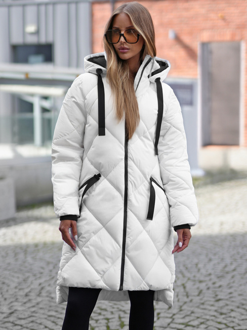 Baltas moteriška striukė OZONEE JS/5M3168/281Z