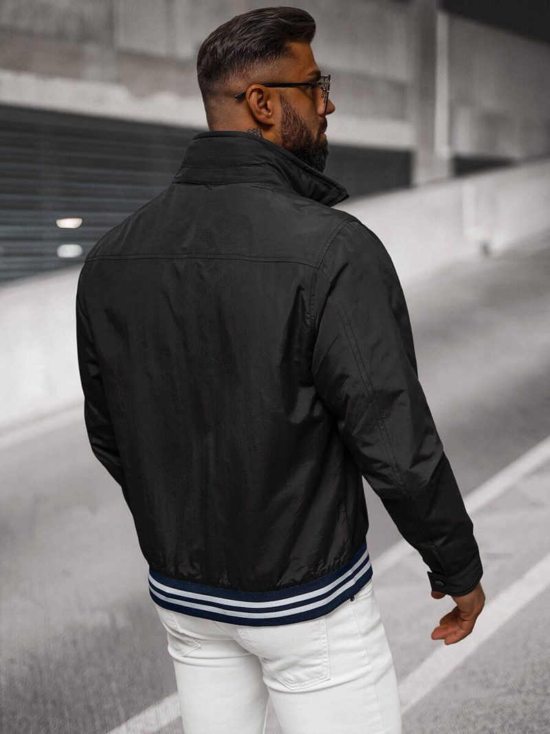 Juoda vyriška striukė OZONEE JS/5M3101/392Z