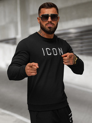 Juodas vyriškas džemperis OZONEE O/D7394