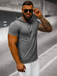 Grafitinis vyriški marškinėliai OZONEE JS/8T89/5