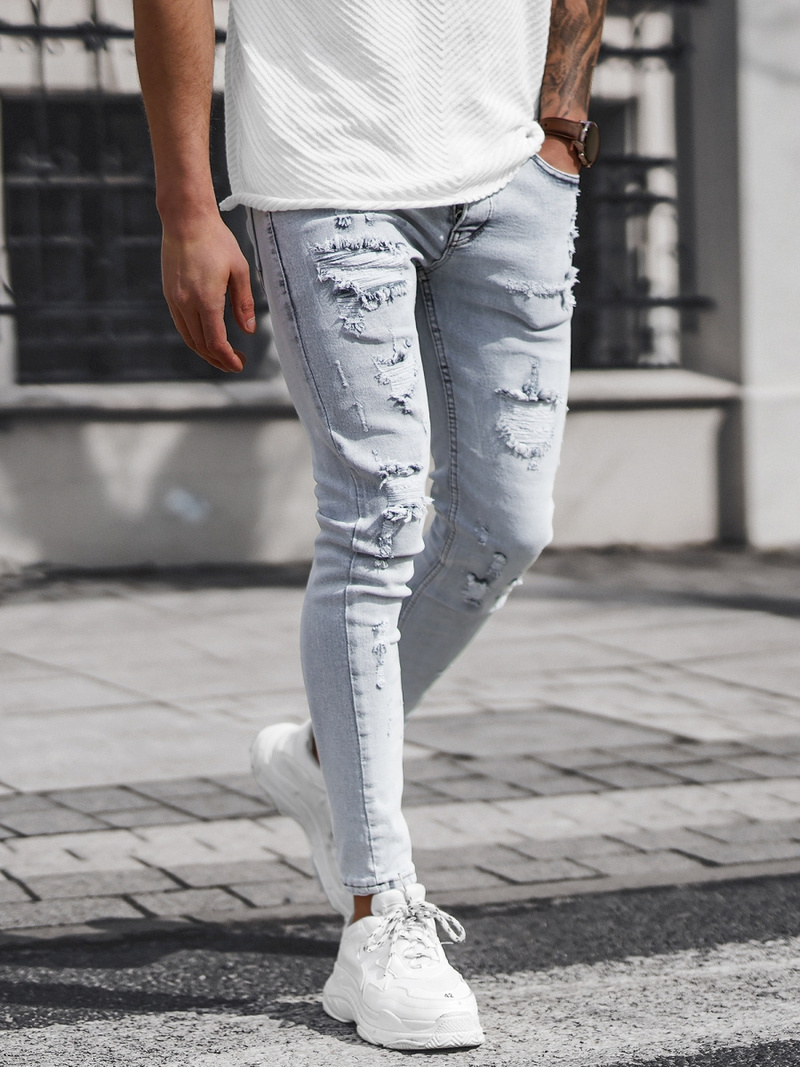 Pilki vyriški džinsai OZONEE DO/2460/1