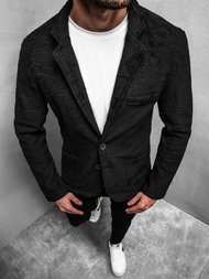 Juodas vyriškas švarkas OZONEE O/7309