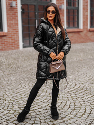 Juoda moteriška striukė OZONEE JS/5M3189/392Z