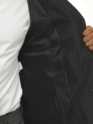 Juodas vyriškas paltas OZONEE O/5624